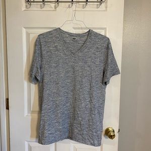 Heather blue vneck tshirt